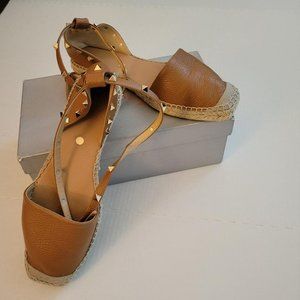 Bernardo Tan Espadrilles with Studded Straps